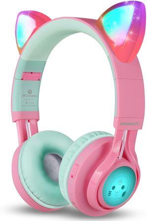 Riwbox Bluetooth Headphones with cat ear